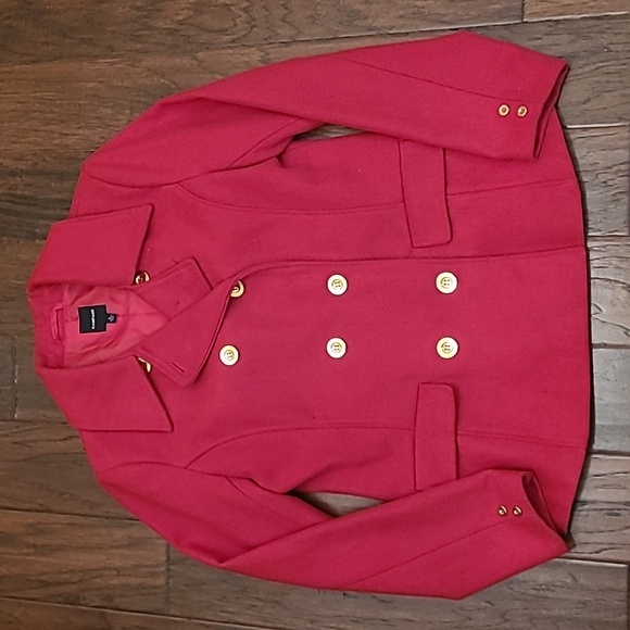 Rampage Red Pea Coat size Large - Picture 1 of 8